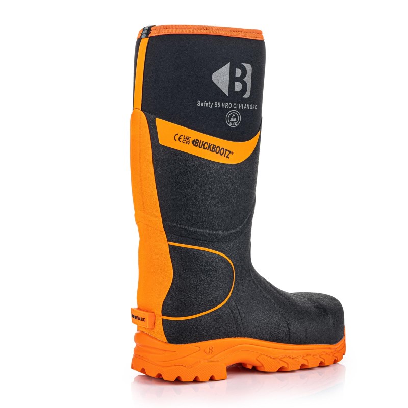 BuckBootz Laars BBZ8000 S5 Zwart/Oranje 3 / 6