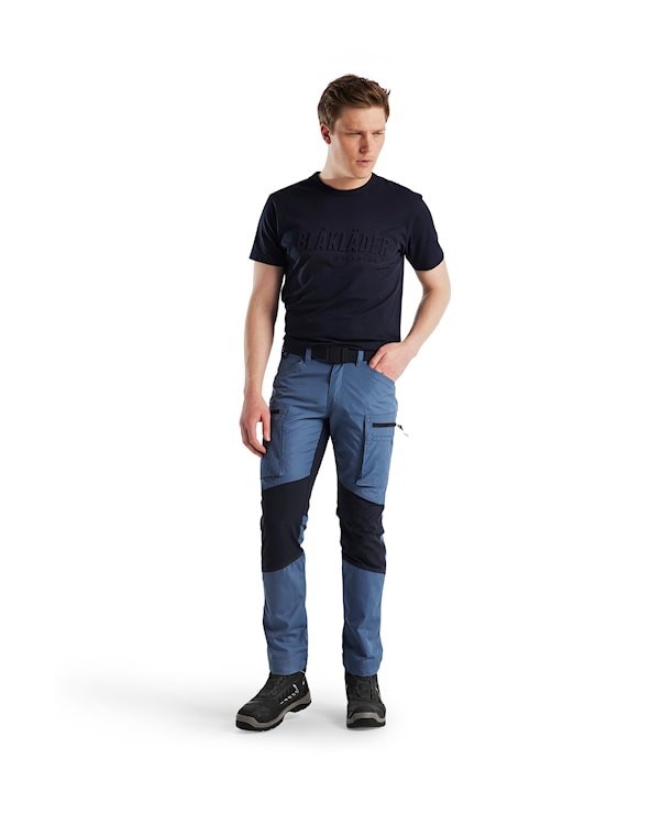 Blåkläder Service werkbroek met stretch 14591845 Gevoelloos blauw/Donkerblauw 2 / 2