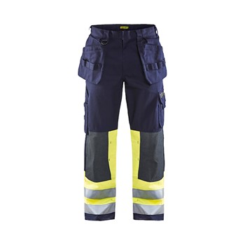 Blåkläder Multinorm werkbroek 14791514 Marine/High-Vis Geel 1 / 2