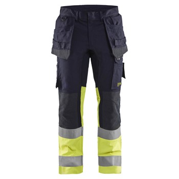 Blåkläder Multinorm werkbroek Inherent met stretch 14871512 Marine/High-Vis Geel 1 / 1