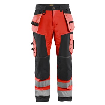 Blåkläder Werkbroek softshell High-Vis 15672517 High-Vis Rood/Zwart 1 / 1