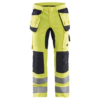 Blåkläder Multinorm werkbroek Inherent met stretch 15871512 High-Vis Geel/Marineblauw 1 / 1