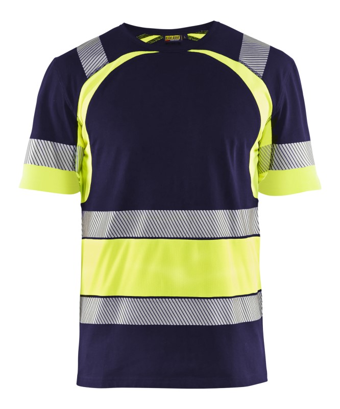 Blåkläder T-Shirt High-Vis 34211030 Marine/High-Vis Geel 1 / 1