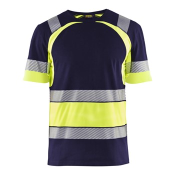 Blåkläder T-Shirt High-Vis 34211030 Marine/High-Vis Geel 1 / 1