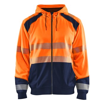 Blåkläder Hooded Sweatshirt High-Vis 35462528 High-Vis Oranje/Marineblauw 1 / 1