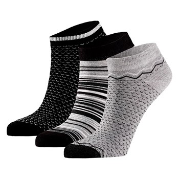 Bamboo Dames Sneakersocks 3-Pack 000131474002 2 / 6