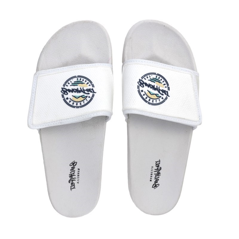 BeachyFeet Heren Strandslipper Slides Playero Blanco 1 / 3