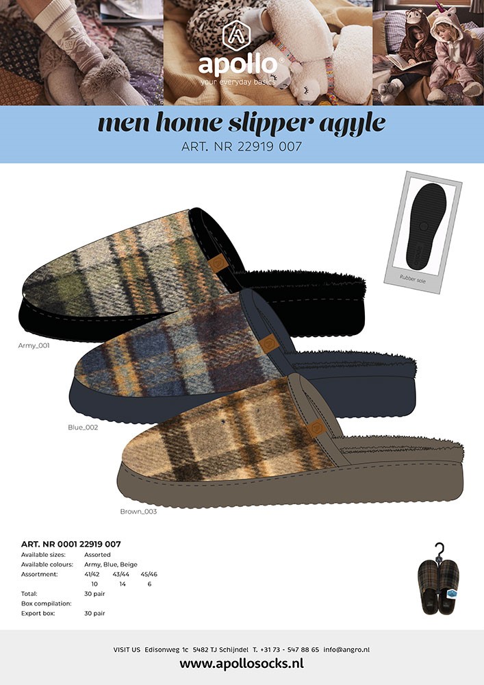 Apollo Heren Home SLIPPERS AGYLE 000122919007 4 / 4